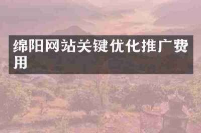 绵阳网站关键优化推广费用