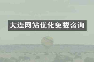 大连网站优化免费咨询