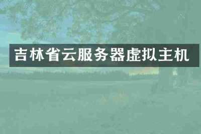 吉林省云服务器虚拟主机
