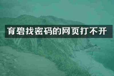 育碧找密码的网页打不开