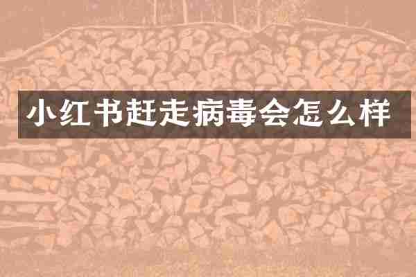 小红书赶走病毒会怎么样
