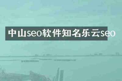 中山seo软件知名乐云seo