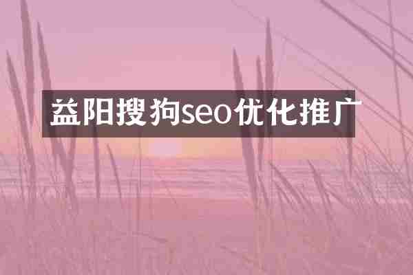 益阳搜狗seo优化推广