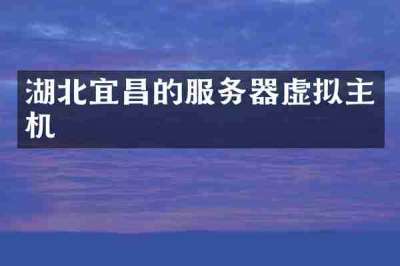 湖北宜昌的服务器虚拟主机
