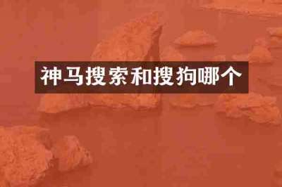 神马搜索和搜狗哪个