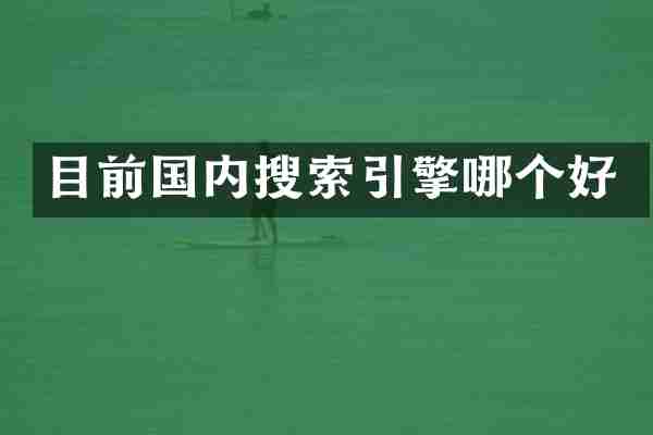 目前国内搜索引擎哪个好