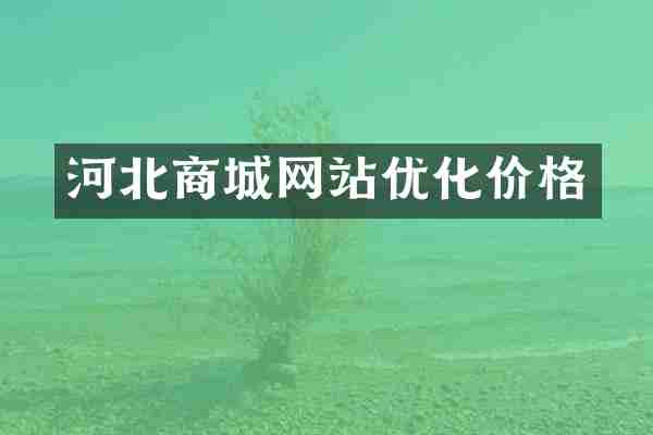 河北商城网站优化价格