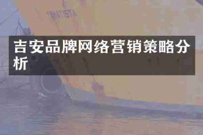 吉安品牌网络营销策略分析