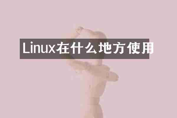 Linux在什么地方使用