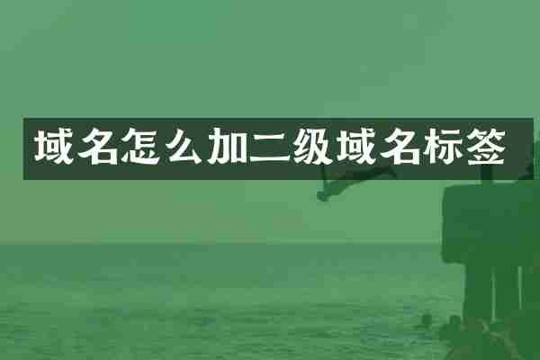 域名怎么加二级域名标签