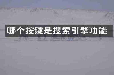 哪个按键是搜索引擎功能