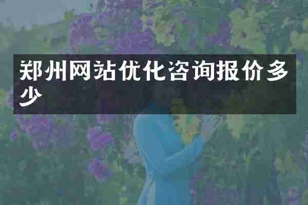 郑州网站优化咨询报价多少