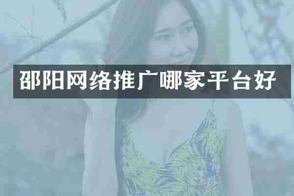 邵阳网络推广哪家平台好