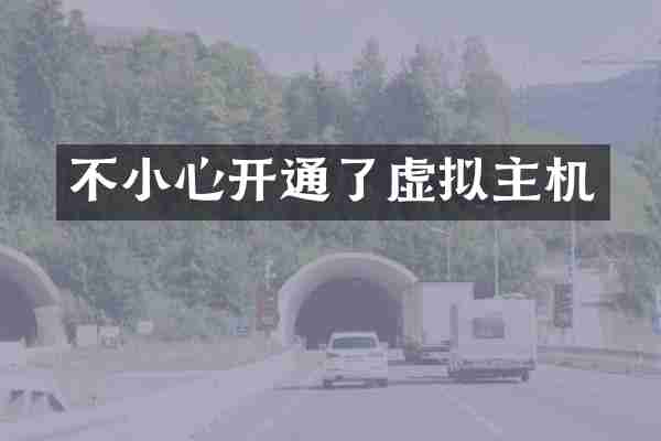不小心开通了虚拟主机