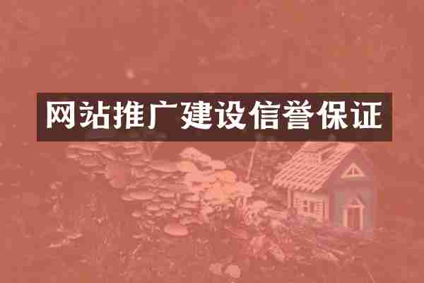 网站推广建设信誉保证
