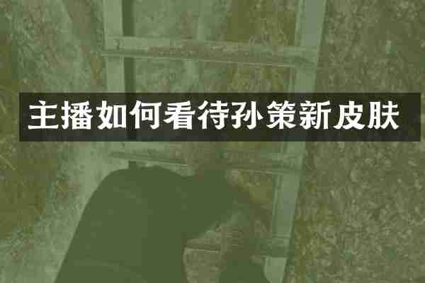 主播如何看待孙策新皮肤