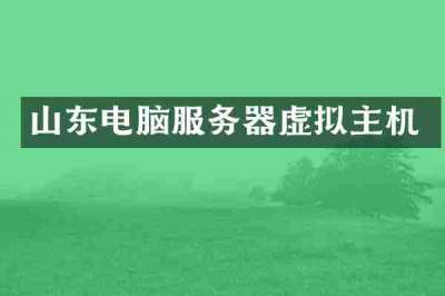 山东电脑服务器虚拟主机