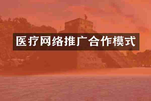 医疗网络推广合作模式