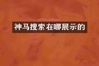 神马搜索在哪展示的