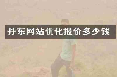 丹东网站优化报价多少钱