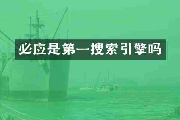 必应是第一搜索引擎吗
