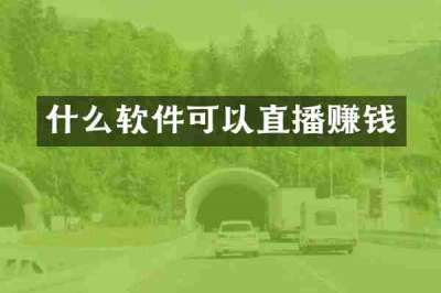 什么软件可以直播赚钱