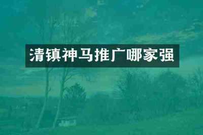 清镇神马推广哪家强