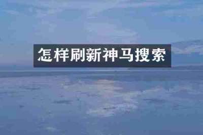 怎样刷新神马搜索