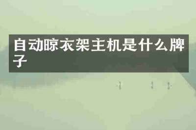 自动晾衣架主机是什么牌子