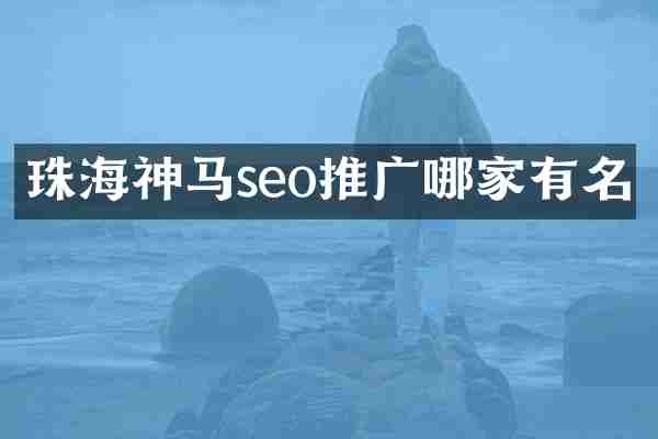 珠海神马seo推广哪家有名