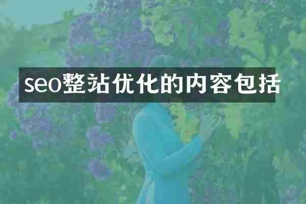 seo整站优化的内容包括