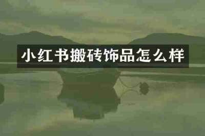 小红书搬砖饰品怎么样
