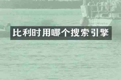 比利时用哪个搜索引擎