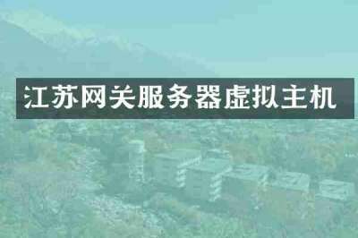 江苏网关服务器虚拟主机