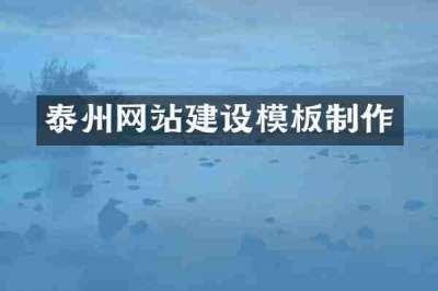 泰州网站建设模板制作