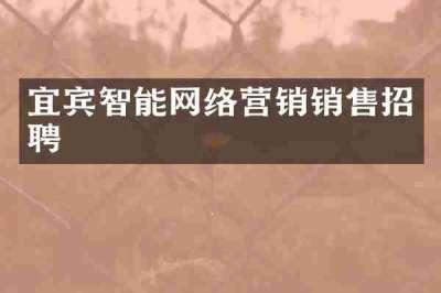 宜宾智能网络营销销售招聘