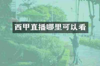 西甲直播哪里可以看