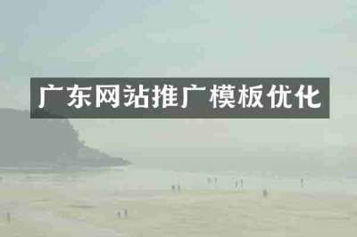 广东网站推广模板优化