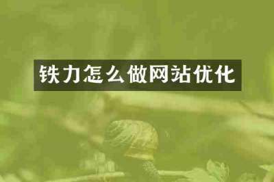 铁力怎么做网站优化