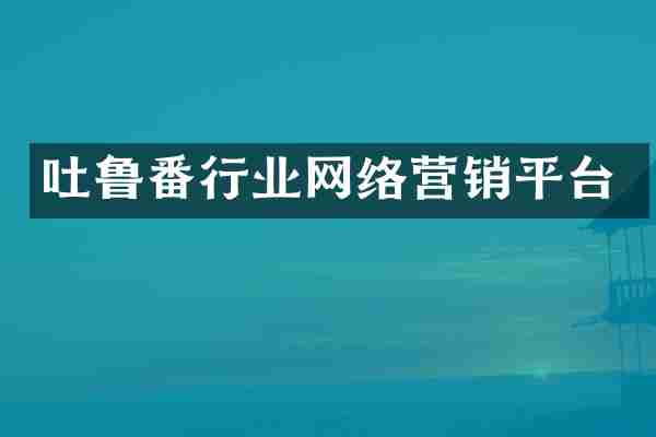 吐鲁番行业网络营销平台