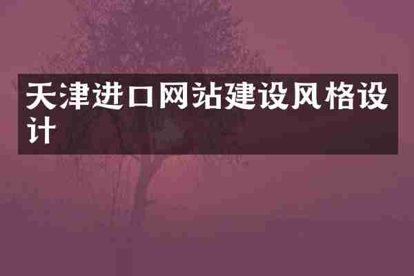 天津进口网站建设风格设计