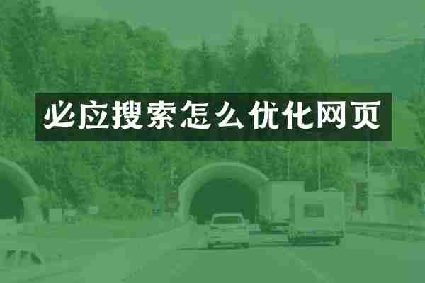 必应搜索怎么优化网页