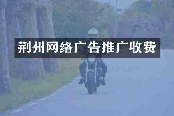 荆州网络广告推广收费