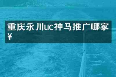 重庆永川uc神马推广哪家好