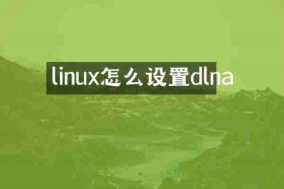 linux怎么设置dlna