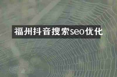 福州抖音搜索seo优化