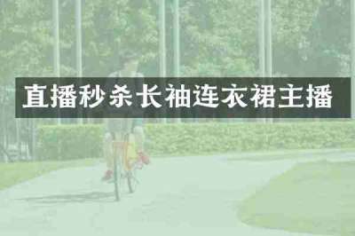 直播秒杀长袖连衣裙主播