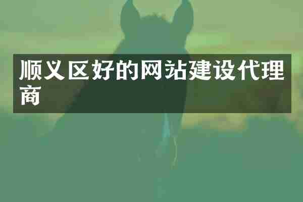 顺义区好的网站建设代理商