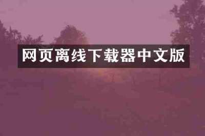 网页离线下载器中文版