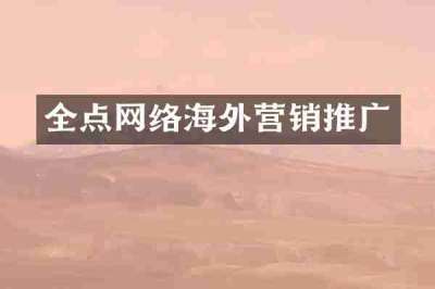 全点网络海外营销推广